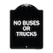 Signmission Driveway No Buses or Trucks Heavy-Gauge Aluminum Architectural Sign, 24" x 18", BW-1824-24128 A-DES-BW-1824-24128 - alternate 1